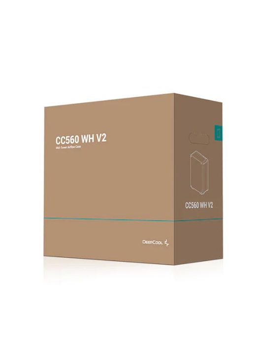 DeepCool CC560 WH V2 Tempered Glass White