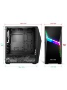 Spirit Of Gamer Clone 4 RGB Tempered Glass Black