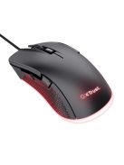 Trust GXT 922 YBAR Illuminated RGB Gaming Mouse Black