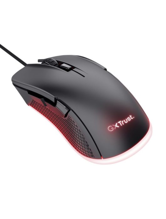 Trust GXT 922 YBAR Illuminated RGB Gaming Mouse Black