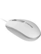 Canyon CNE-CMS10WG wired mouse White/Grey