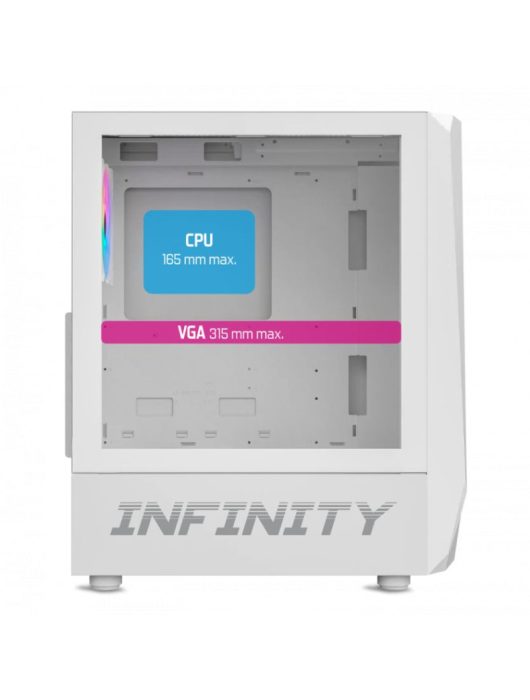 Spirit Of Gamer Intinity Dark Tempered Glass White