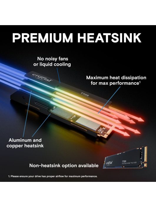 Crucial 4TB M.2 2280 NVMe T705 with Heatsink