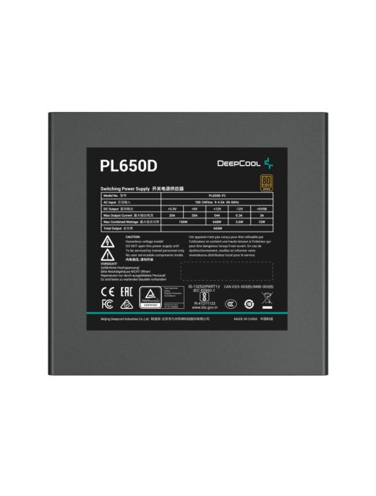 DeepCool 650W 80+ Bronze PL650D
