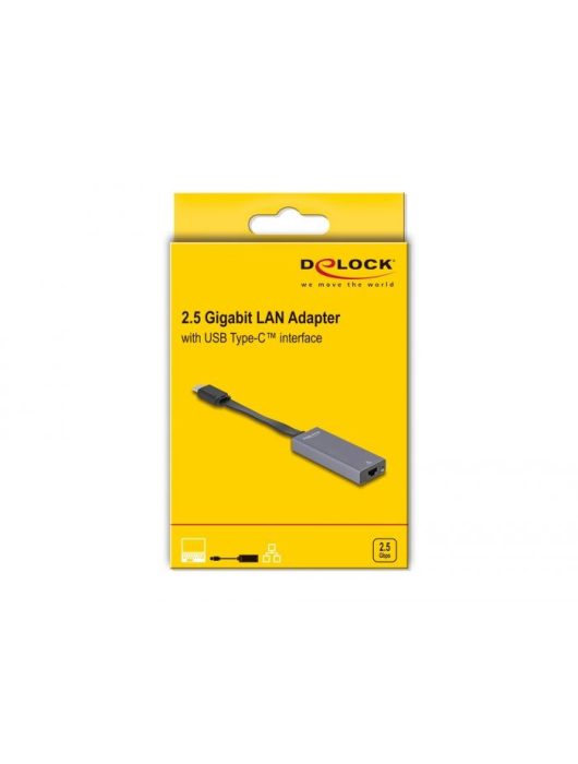 DeLock USB Type-C Adapter to 2.5 Gigabit LAN slim