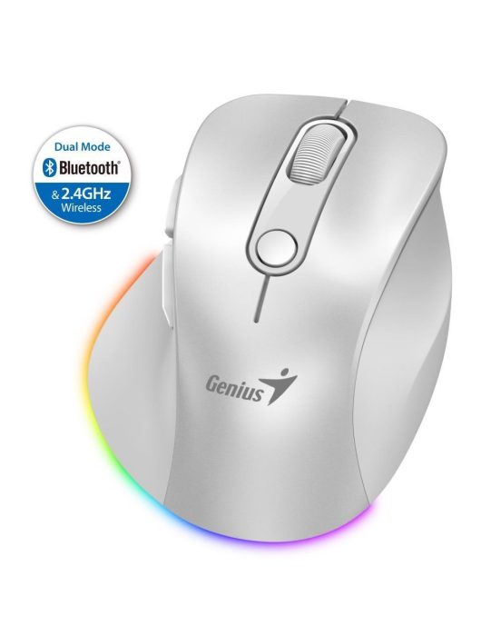 Genius Ergo 9000S Pro Wireless mouse Pearl White