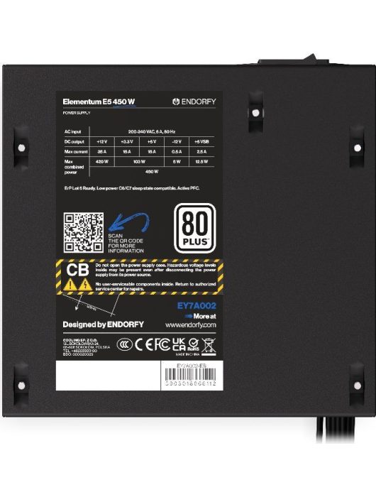 Endorfy 450W 80+ Elementum E5
