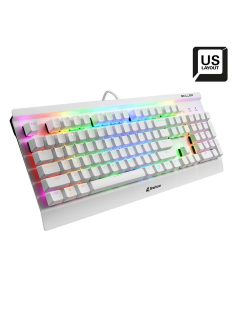   Sharkoon Skiller SGK3 Mechanical Gaming RGB Keyboard White US