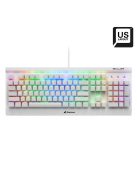 Sharkoon Skiller SGK3 Mechanical Gaming RGB Keyboard White US