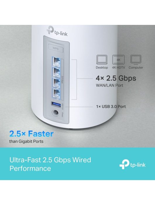 TP-Link Deco BE65 BE9300 Whole Home Mesh WiFi 7 System (3 Pack)