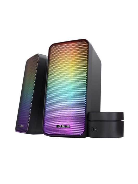 Trust GXT 611 WEZZ ILLUMINATED 2.0 RGB SPEAKER SET Black