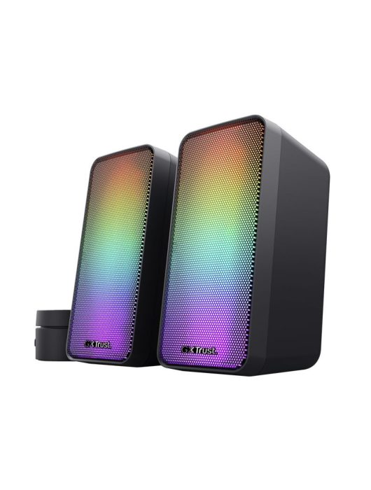 Trust GXT 611 WEZZ ILLUMINATED 2.0 RGB SPEAKER SET Black