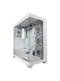 LC Power 715W Seamless Pale X Tempered Glass White
