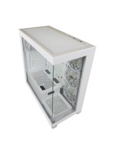 LC Power 715W Seamless Pale X Tempered Glass White