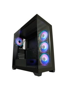 LC Power 715W Seamless Pale X Tempered Glass Black