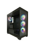LC Power 715W Seamless Pale X Tempered Glass Black