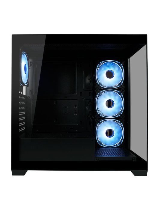 LC Power 715W Seamless Pale X Tempered Glass Black