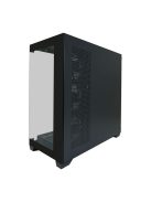 LC Power 715W Seamless Pale X Tempered Glass Black