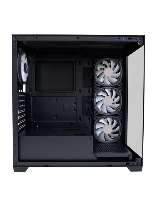 LC Power 715W Seamless Pale X Tempered Glass Black