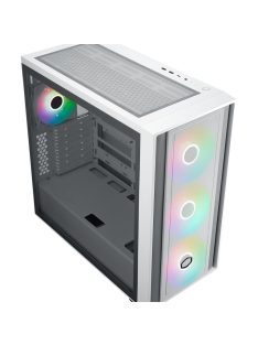 Cooler Master MasterBox 600 Tempered Glass White