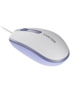 Canyon CNE-CMS10WL wired mouse White Lavender