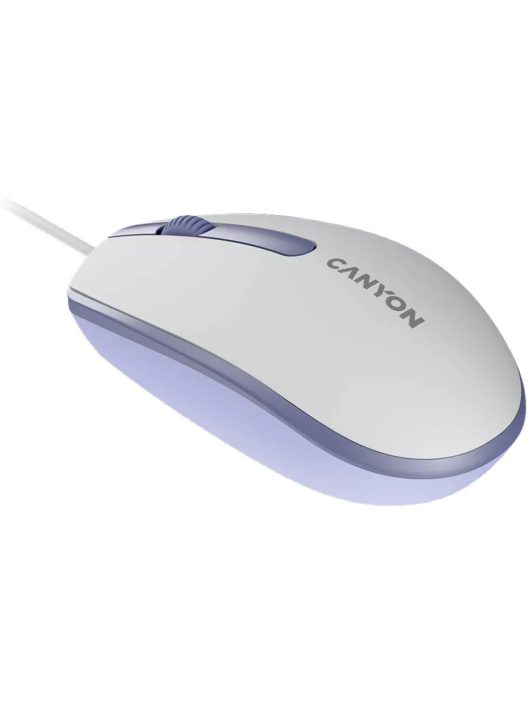 Canyon CNE-CMS10WL wired mouse White Lavender