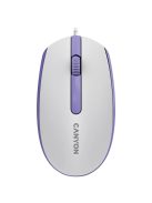 Canyon CNE-CMS10WL wired mouse White Lavender