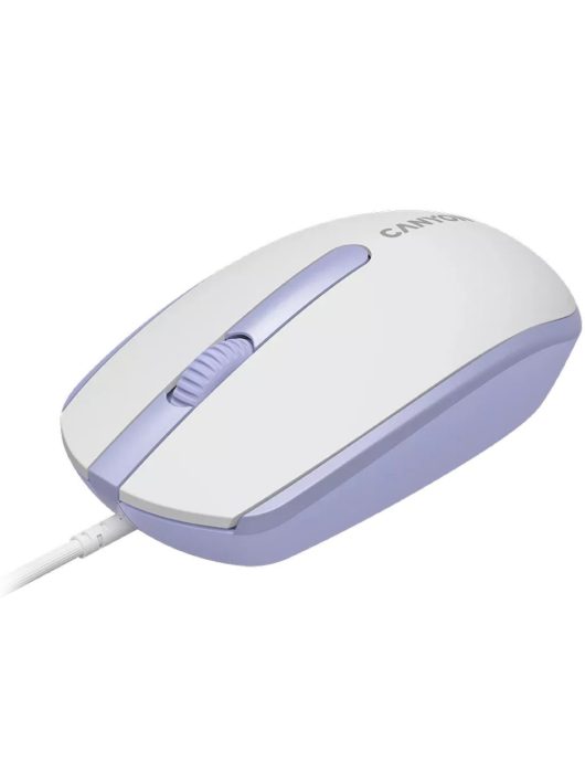 Canyon CNE-CMS10WL wired mouse White Lavender