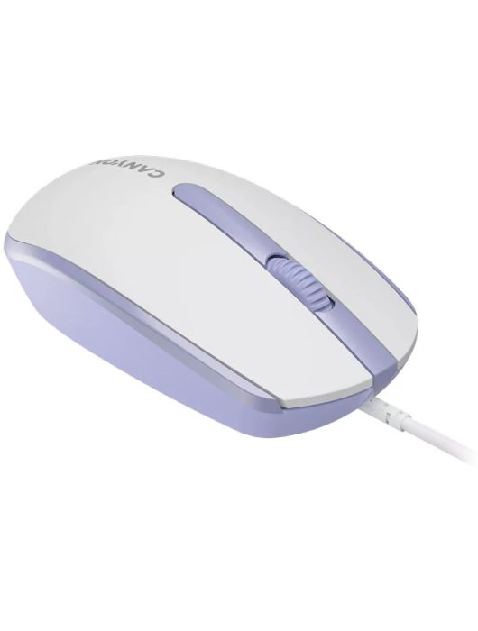 Canyon CNE-CMS10WL wired mouse White Lavender