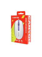 Canyon CNE-CMS10WL wired mouse White Lavender