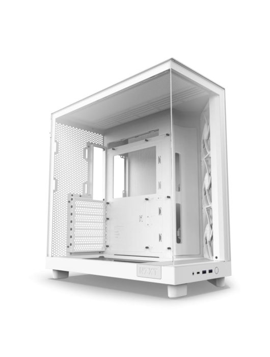 NZXT H6 Flow (2023) Tempered Glass Matte White