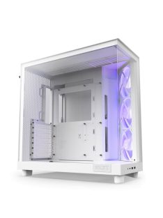 NZXT H6 Flow RGB (2023) Tempered Glass Matte White