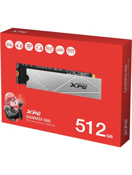 A-Data 512GB M.2 2280 NVMe Gammix S60