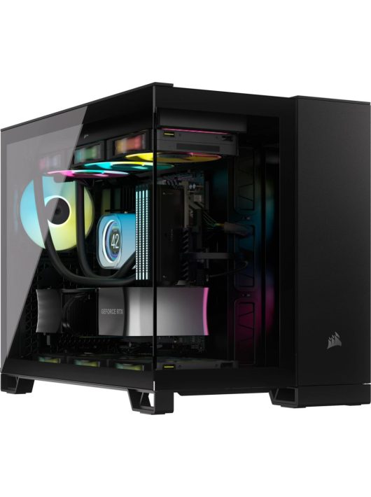 Corsair iCUE LINK 2500X RGB Micro ATX Dual Chamber Tempered Glass Black