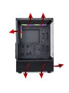 Spirit Of Gamer Spectra Dark Window Black