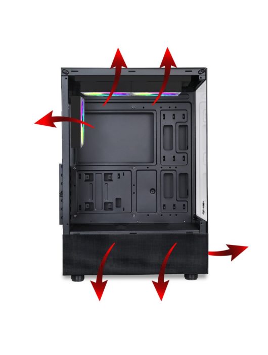 Spirit Of Gamer Spectra Dark Window Black