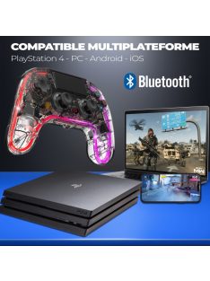 Spirit Of Gamer Neon Bluetooth Gamepad Transparent