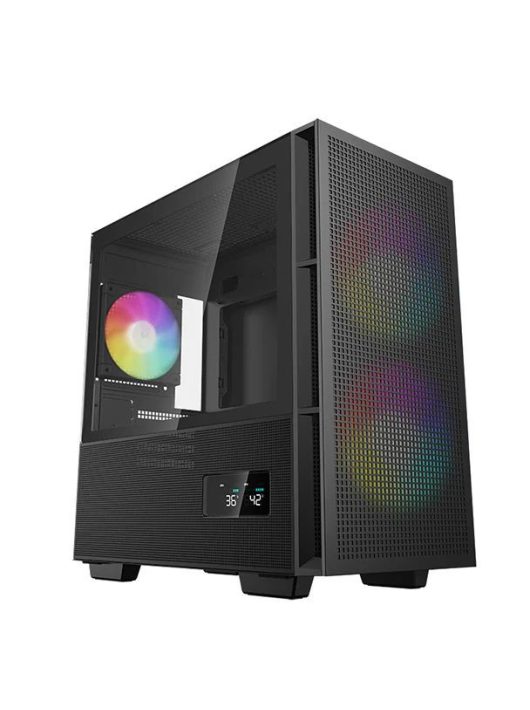 DeepCool CH360 Digital Tempered Glass Black