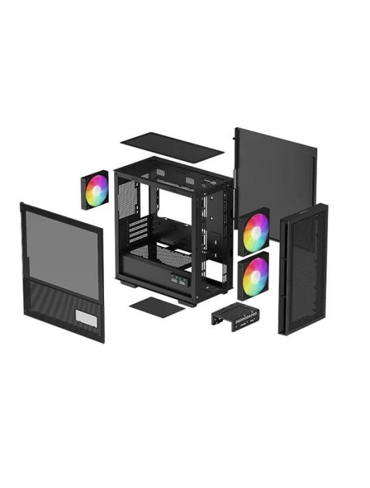 DeepCool CH360 Digital Tempered Glass Black