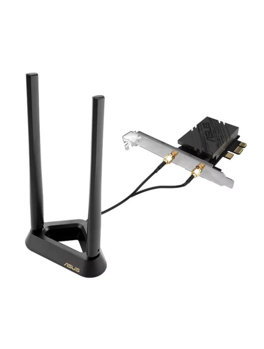 Asus PCE-BE92BT WiFi 7 PCI-E Adapter with 2 external antennas and magnetized base