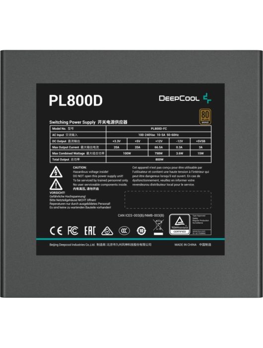 DeepCool 800W 80+ Bronze PL800-D