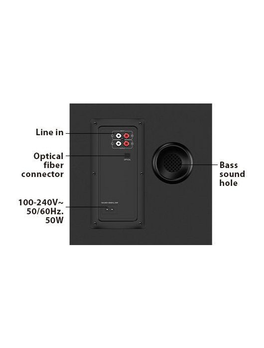 Genius SW-2.1 1850 BT 2.1 Speaker Black