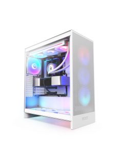NZXT H7 Flow RGB (2024) Tempered Glass Matte White