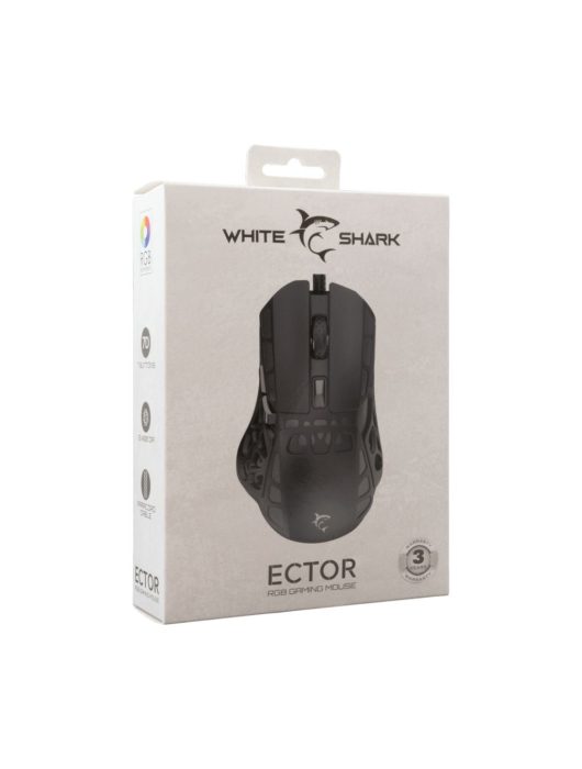 White Shark GM-5016B Ector Gaming mouse Black