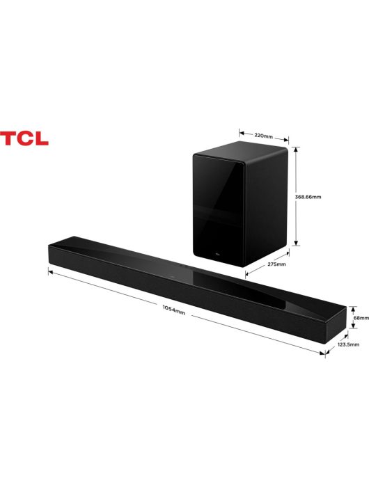 TCL Q75HE Soundbar Black