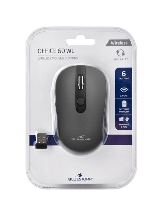 Bluestork Office 60 Wireless Mouse Grey