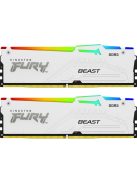 Kingston 64GB DDR5 6000MHz Kit(2x32GB) Fury Beast RGB White