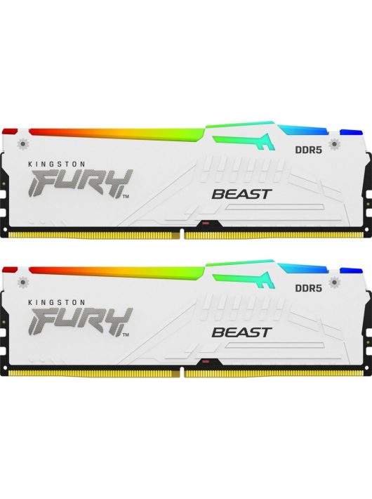 Kingston 64GB DDR5 6000MHz Kit(2x32GB) Fury Beast RGB White
