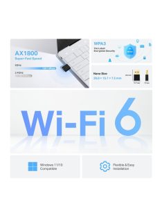   TP-Link Archer TX20U Nano AX1800 Nano Wi-Fi 6 Wireless USB Adapter