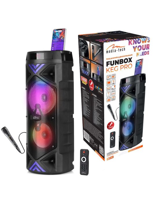 Media-Tech FUNBOX KEG PRO XXL Bluetooth Party Speaker Black